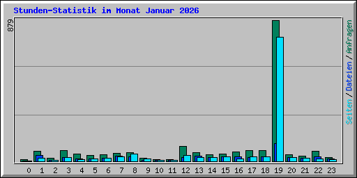 Stunden-Statistik im Monat Januar 2026